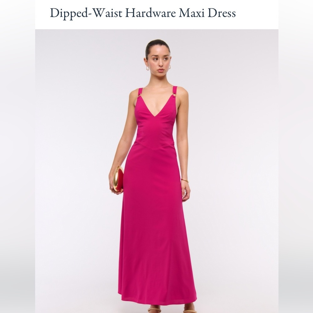 Abercrombie & Fitch Fuchsia Maxi Dress